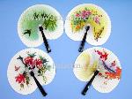 TS35001   5.5" PAPER FAN WITH METAL HANDLE    
